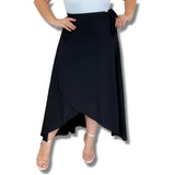 Saia Vira Vestido Plus Size Veste Até 56 Não Amassa Premium