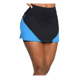 Saia-shorts Trinys Azul Marinho C/ Preto