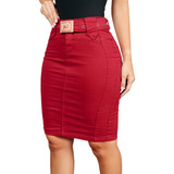 Saias Jeans Brim Sarja Varias Cores E Modelos Para Escolher