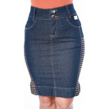 Saias Jeans Longa Evangélica Elegante Comportada Comprida