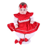 Saida De Maternidade Kit 4 Peças Menina Conjunto Alice Luxo