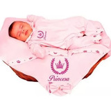 Saída De Maternidade Menina Princesa Rosa 4pc.roupa Infantil