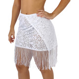 Saída De Praia Renda Canga Feminina Saia De Amarrar Moda 