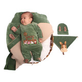Saída Maternidade Bebê Masculina Plush Animais Da Fazendinha