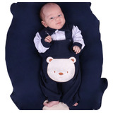 Saída Maternidade Kit Conjunto Bebê Menino Luxo Ursinho Fofo