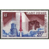 Saint Pierre Et Miquelon - 1º Satélite Francês - 1966- Aéreo