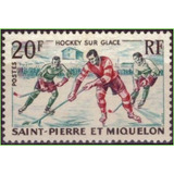 Saint Pierre Et Miquelon - Hockey No Gelo - 1959