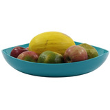Saladeira De Cozinha Fruteira Legumeira De Mesa Azul
