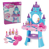 Salão De Beleza Penteadeira Infantil Princesa Com Acessórios