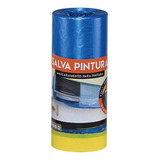 Salva Pintura Salvabras 0,55 X 20m Filme Protetor Com Fita