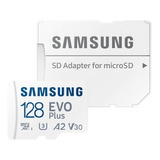 Samsung Evo Plus Cartão Micro Sdxc De 128gb + Adaptador Sd 