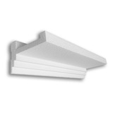 Sanca Spot P/ Led Roda Teto Isopor Kit 5 Metros Moldura