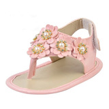 Sandalia Bebe Mania Menina Flor Verao Rosa 30-02