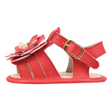 Sandália Bebê Mania Menina Verão Flor De Natal Na Moda 02607