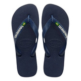 Sandália Chinelo Brasil Logo Havaianas Coleção 23/24 Azul
