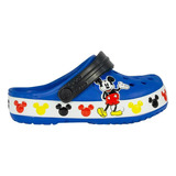 Sandália Crocs Mickey Mouse Band Azul Infantil Original