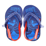 Sandalia De Dedo Infantil Baby Shark Surf's Menino