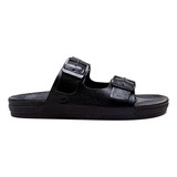 Sandália Democrata Easy Weekend 514101 Couro Preto