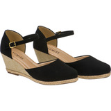Sandalia Feminina Espadrile Anabela Corda Salto | S05.ana-m3