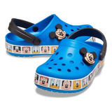 Sandália Infantil Clog T Mickey Mouse Azul 2077184jl Crocs