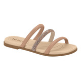 Sandália Rateira Brilho Strass Conforto Feminino Original