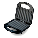 Sanduicheira E Mini Grill Antiaderente Preta E Inox Best Cor Preto 220v