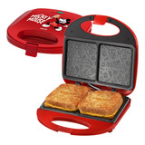 Sanduicheira Grill Disney Mallory Mickey Mouse Funny Plates Cor Vermelho 110v