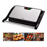 Sanduicheira Grill Elétrica 110v Press Inox