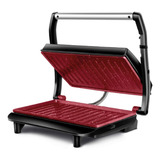 Sanduicheira Mondial Grill Master Press Pg-01-rc Red Ceramic Vermelha Cor Vermelho 220v