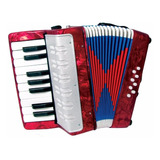 Sanfona Infantil Vermelha Acordeon Gaita 8