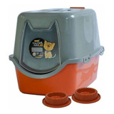 Sanitário Fechado Para Gatos Com Pá E Filtro - 58x40x40