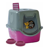 Sanitário Fechado Para Gatos Com Pá E Filtro - 58x40x40