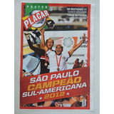 São Paulo Campeão Sulamericana 2012 Revista Pôster Placar