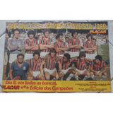 São Paulo Revista Placar Pôster Campeão Paulista 1980
