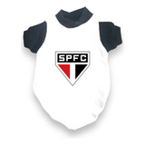 São Paulo Roupa Camisa Pet Futebol Cachorro Gato Filhote Pug
