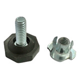 Sapata Para Móveis Niveladora 1/4 Com Porca Garra C/100