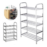 Sapateira C/ 5 Prateleiras Em Inox Vertical Organizador Luxo