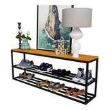 Sapateira Estilo Industrial 115cm - Banco Reforçado