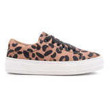 Sapatenis Feminino Casual Sola Reta De Amarrar Oncinha Moda 