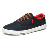 Sapatenis Infantil Tênis Casual Meninos Polo Blu Barato