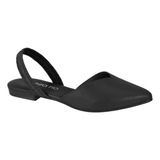 Sapatilha Beira Rio Casual Bico Fino Elastico Mule Feminina