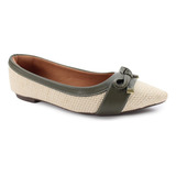 Sapatilha Feminina Bico Fino Confort Casual Macio Leve