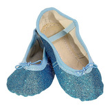 Sapatilha Glitter Ballet Infantil Azul Claro