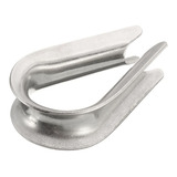 Sapatilha Leve 1/8 Pol Inox Anilha Para Cabo De Aço Corda