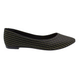 Sapatilha Moleca Casual Tecido Tramado Bico Fino Feminina
