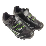 Sapatilha Venzo Mtb 37 Brasil 39 Eur Spd C/ Trava 2 Velcros