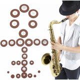 Sapatilhas Sax Tenor Ressonador De Metal Couro Genuíno