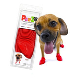 Sapatinho P/ Pet Cachorro Pawz Bota Vermelha Tam P - 4un