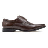 Sapato Blucher Plain Toe Democrata Metropolitan Metropolitan Prime 244101 De Couro Café Design Liso 38 Br Para Adultos - Masculino
