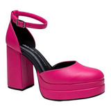 Sapato Dakota Salto Meia Pata Grosso Alto Fechado Feminino